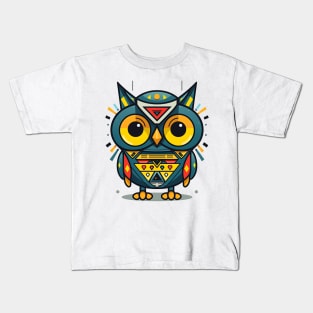 Geometric Owl Kids T-Shirt